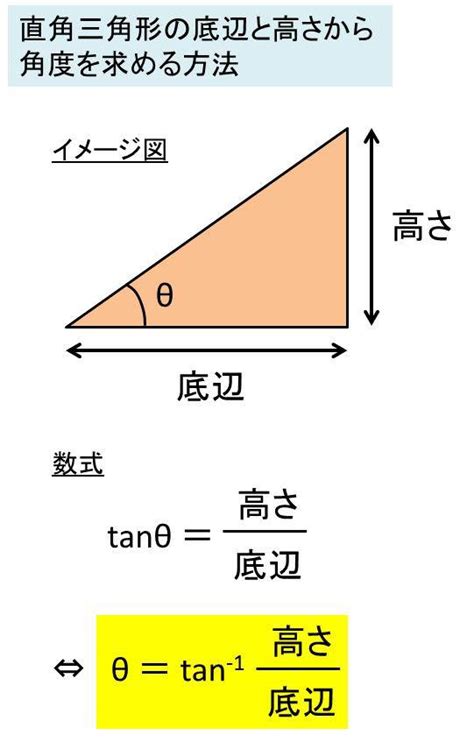 斜坡角度計算|角度の計算と斜辺、高さの関係は？3分でわかる計算（求め方）。